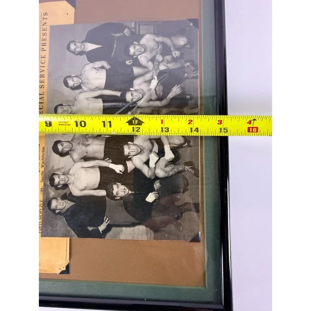 WWII 1945 Boxing Program 4th vs 1st Infantry Division‎ Photo Regensburg Germany